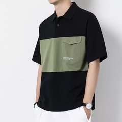 2025年夏季新款polo衫男士短袖t恤潮流时尚百搭宽松翻领半袖体恤