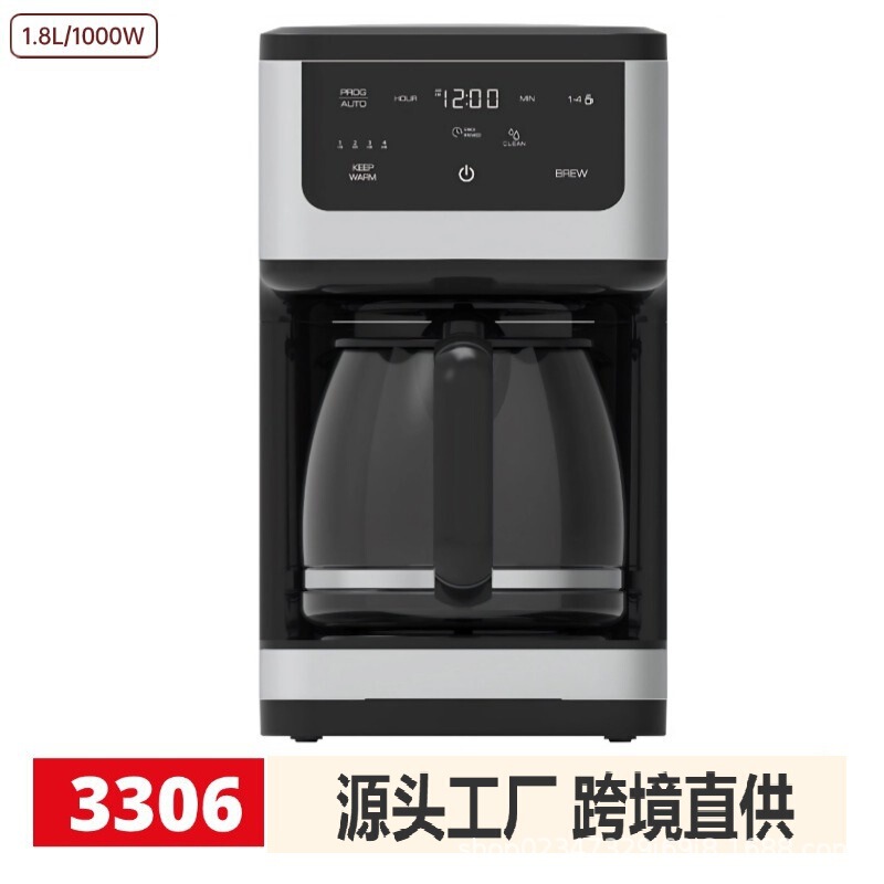 1.8-Liter 1000W Coffee Maker Coffee Drip Pot Cross-Border Electric Small 12-Cup Large Capacity Tea and Coffee Wholesale 1.8-Liter 1000W Coffee Maker Coffee Drip Pot Cross-Border Electric Small 12-Cup Large Capacity Tea and Coffee Wholesale
