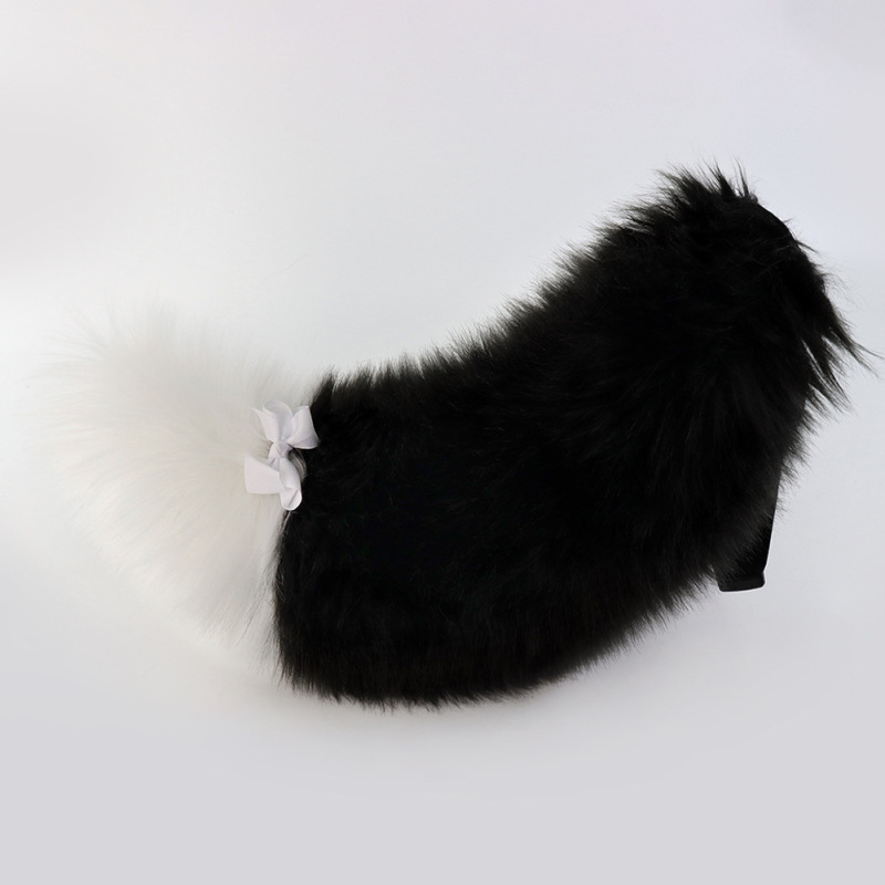 ハロウィーンの手作り獣の尾のぬいぐるみのふわふわした尾の多色のシミュレーション犬の尾Lolitaキツネの漫画の装飾|undefined