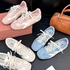 内高4cm ~ 復古阿甘靴2025年春夏家の新型徳訓靴百合運動レジャー靴女