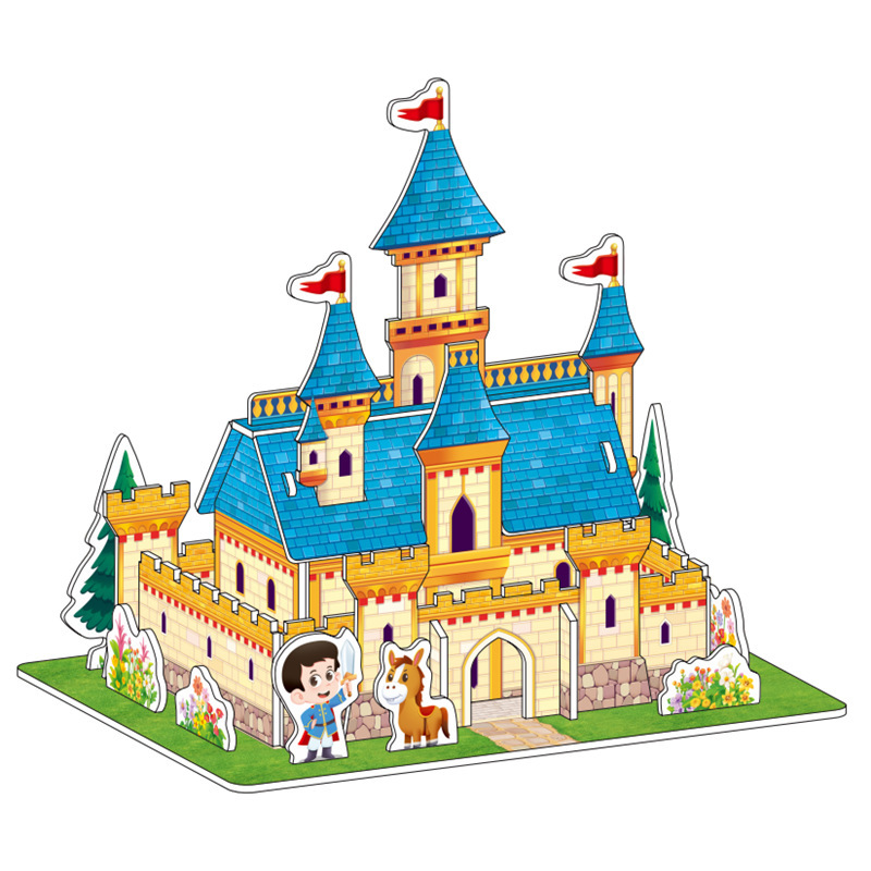 3d立体パズル子供親子玩具建築家手作り益智紙模型プレゼント|undefined