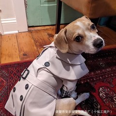 犬の風衣猫の袖付き風衣子犬のコートファッション犬服四季の英倫風ストール格好いい服