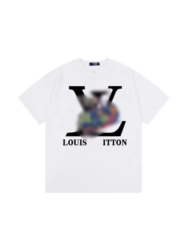 25ss Lujia 夏新作落書きレターハンドバッグプリント半袖男女同風 Ljia トレンドブランド Tシャツトップス|undefined