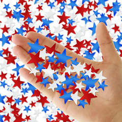 亞馬遜跨境美國獨立日裝飾紀念日氛圍布置拋灑紙質PVC亮片紙屑