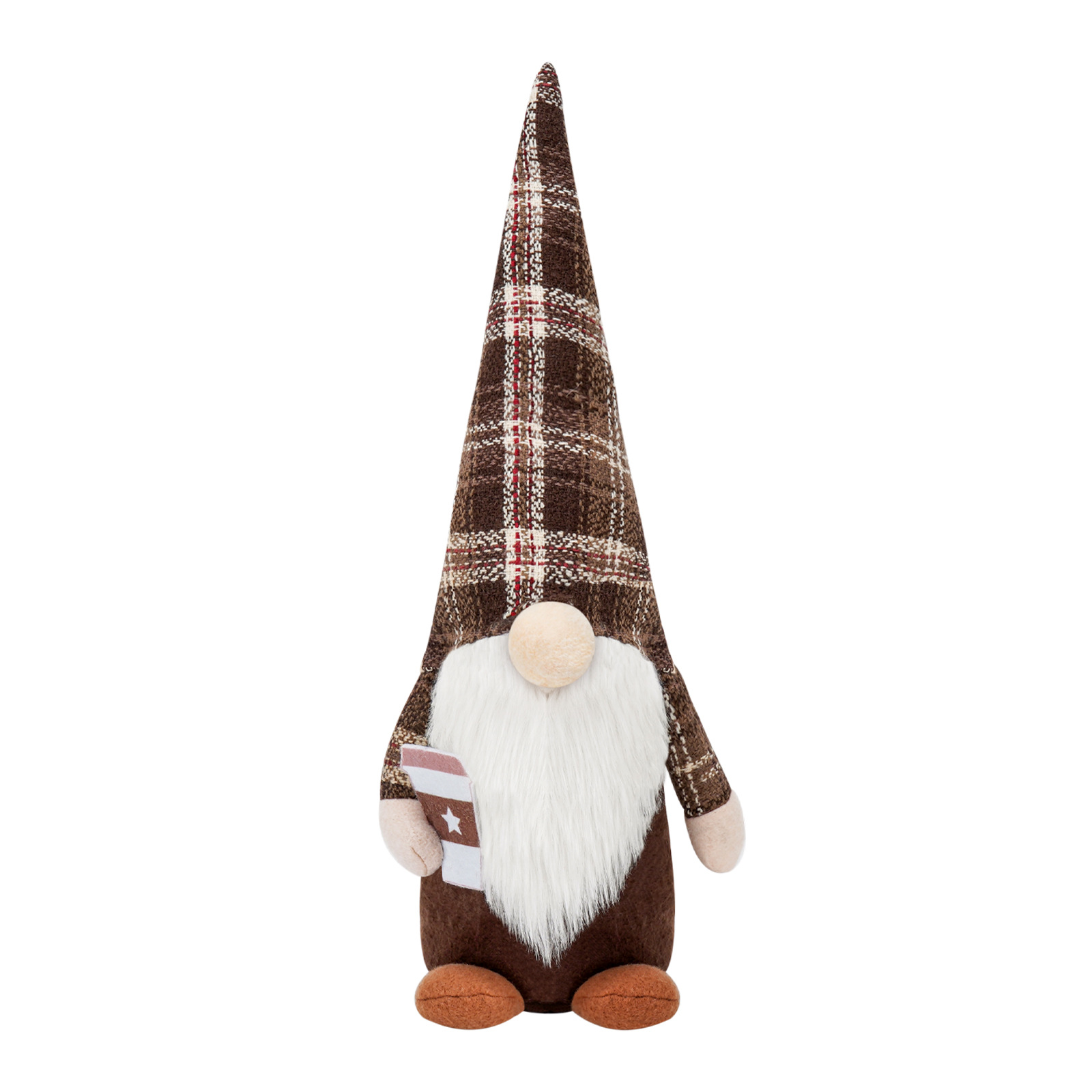 Nueva muñeca sin rostro del Festival de café transfronterizo con granos de café Rudolf muñeca decoración de la ventana decoraciones para el hogar