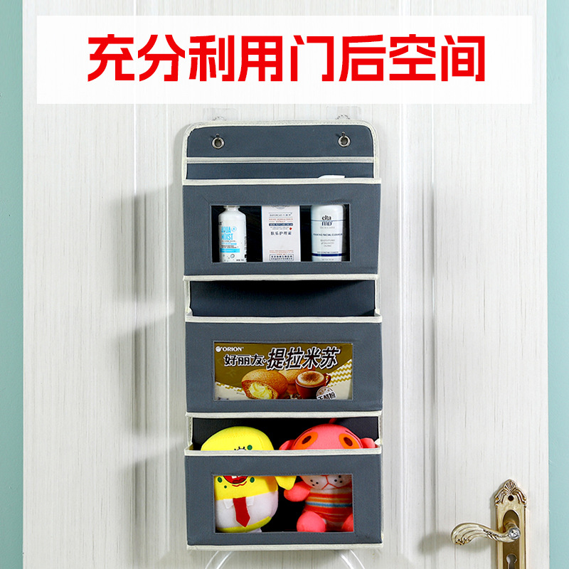 Procesamiento de puerta personalizada bolsa colgante de almacenamiento trasero bolsa de almacenamiento de pared con bolsa de almacenamiento transparente armario armario armario bolsa de almacenamiento