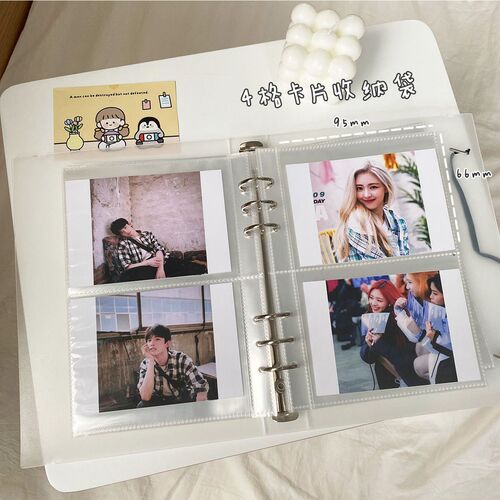 Factory direct hair | ins style 3-inch A5 photo album storage album loose-leaf bag business card album album sticker storage card bag