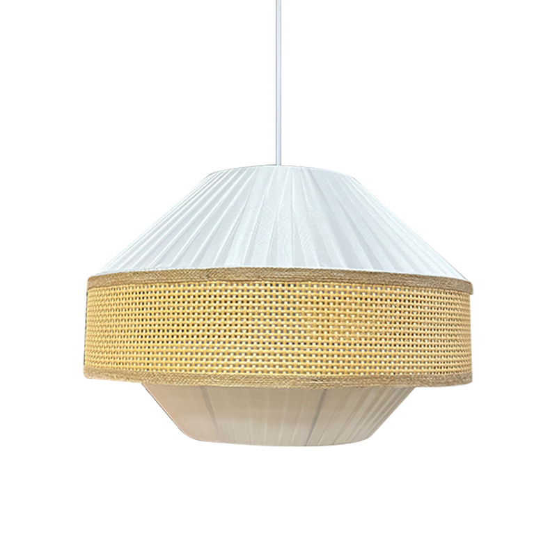 Sala de estar simple y creativa moderna Hotpot tienda de lámparas de tela personales hotel de estilo japonés restaurante lámpara de cama