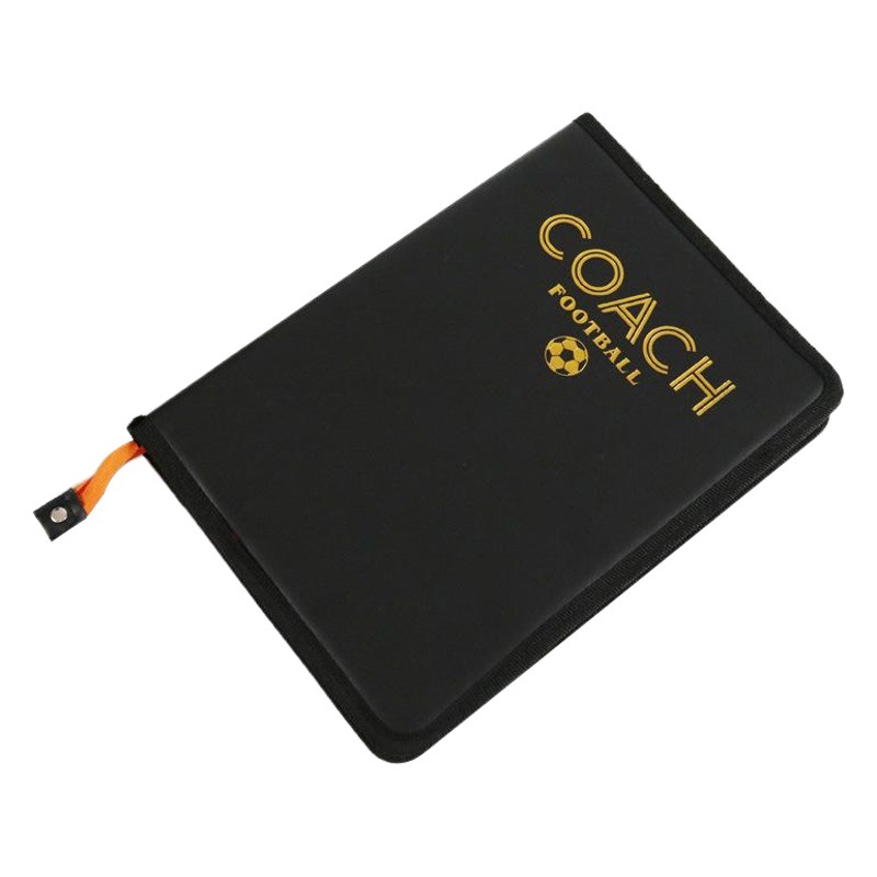 New Creative Zipper Football Tactical Board Custom Leather Magnetic Portable Coach Board Teaching Board