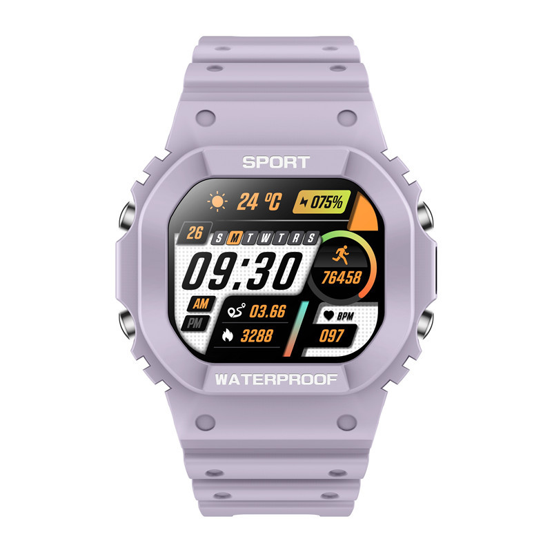 LC31 Smartwatch, 1,75-Zoll-Touchscreen, IP68 wasserdicht, Sportuhr mit Taschenlampe und Kompass, Unisex, Business-Luxus/Sport-Stil_voghion.com