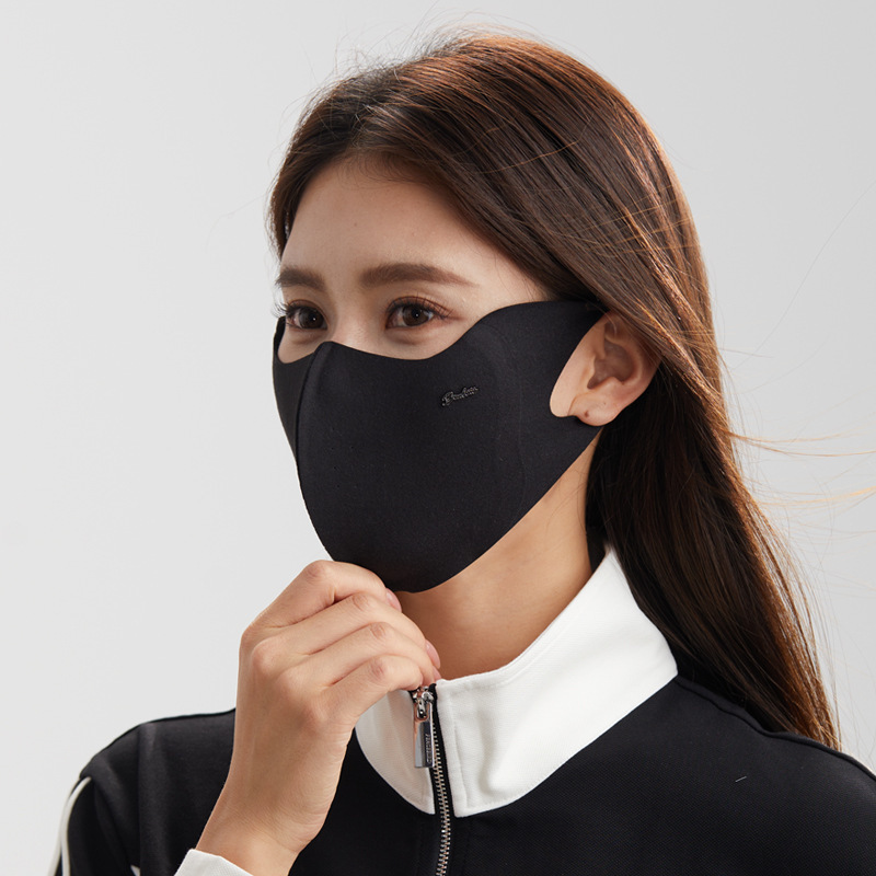 秋冬保暖口罩女新款高颜值可水洗3D立体绒感骑行透气百搭防紫外线|undefined
