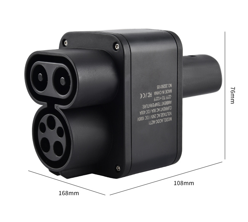 Cross-Border Customized Ccs1-Nacs Conversion Adapter Accessories, American Standard to Tesla Standard New Energy Charging Station Adapter
