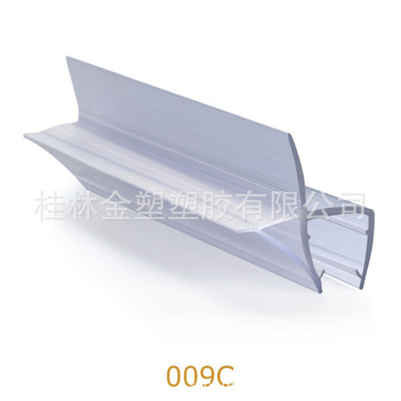 佛山金升华卫生间洗浴房夹玻璃门下扫水胶条浴室挡水条防水密封条