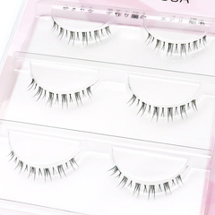 媽生感仿手工下睫毛交叉芭比可愛漫畫眼裸妝新娘妝透明軟梗眼睫毛