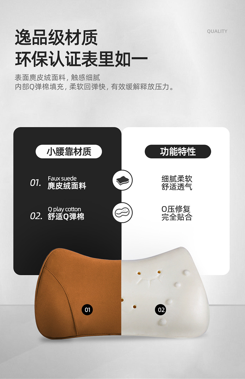 Ergonomic Car Lumbar Pillow Amazon All-Season Driving Support Lumbar Pillow Creative Waist Pillow