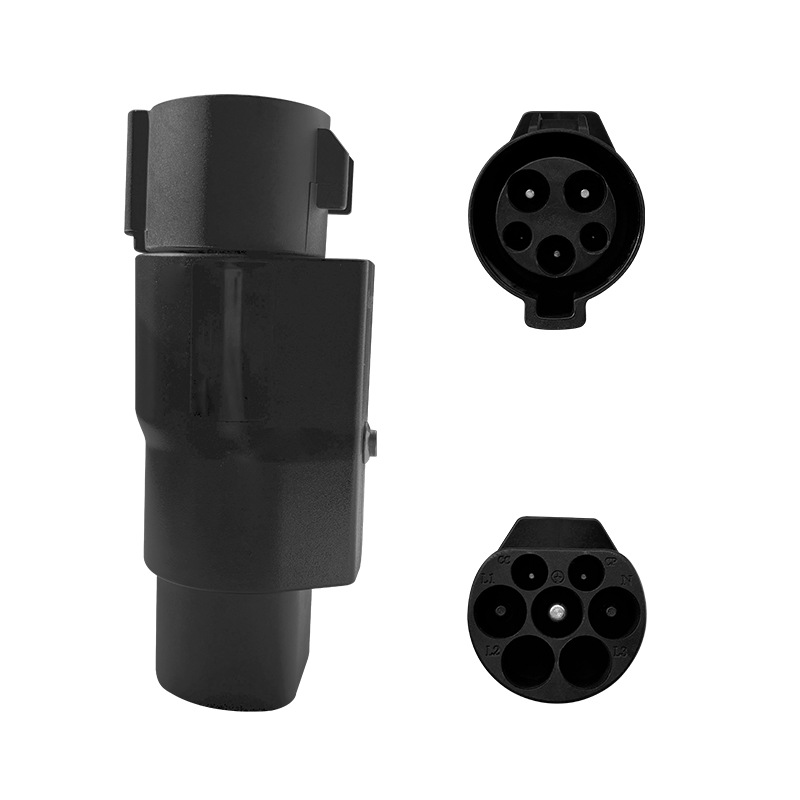 乔亦新能源汽车Type1-GBT美标充电桩转国标车转接头转换头