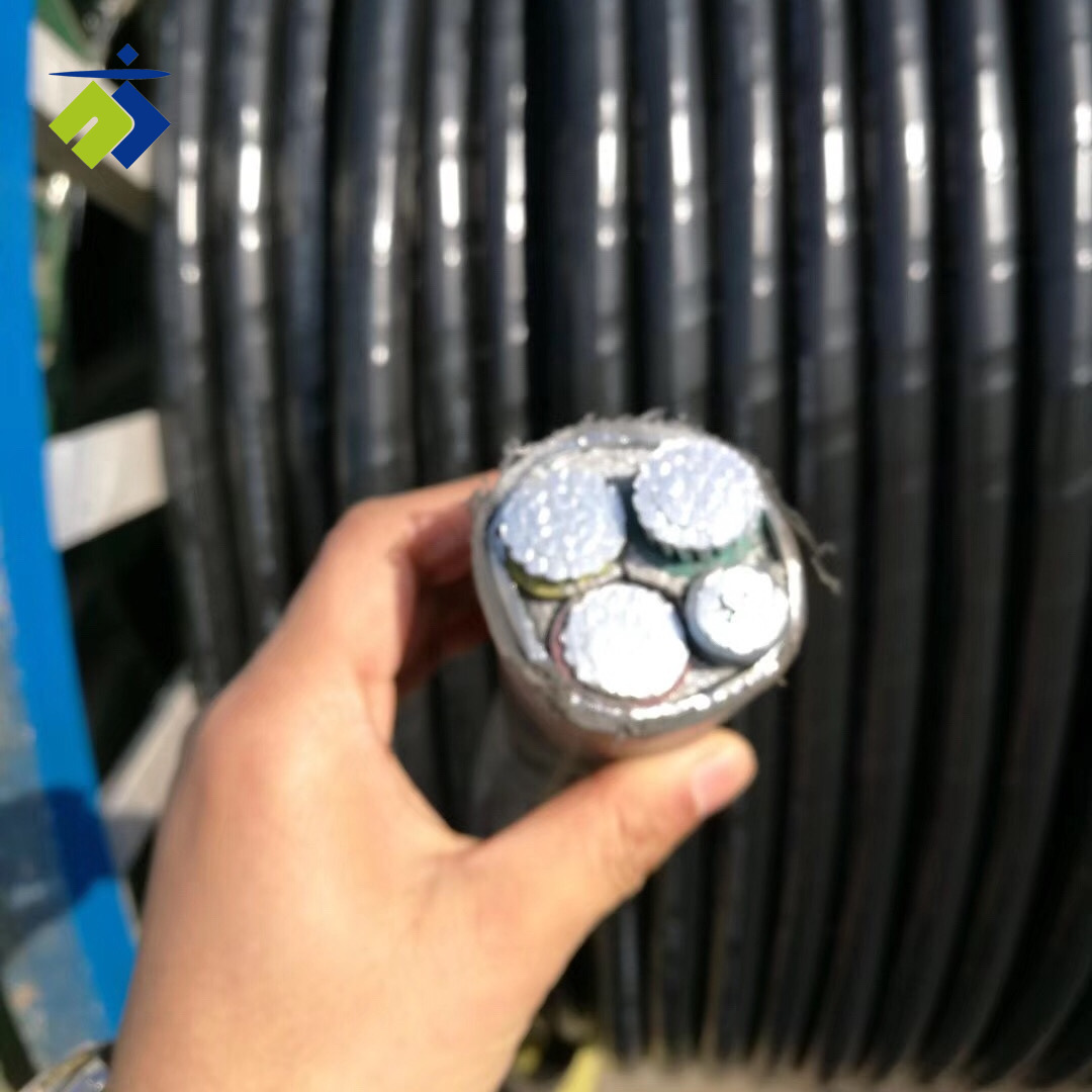 电缆铝线VLV3*150+1*70150平方三等芯3+1铝芯阻燃铠装四线高压