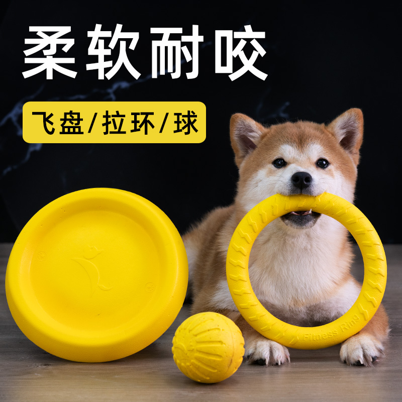 宠物玩具狗狗飞盘飞碟柴犬边牧解闷神器用品耐咬磨牙玩具球弹力球