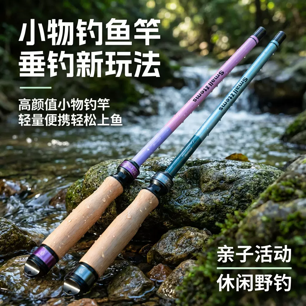 小物钓鱼竿溪流竿短节初学者鱼竿便捷超轻鳑鲏白条微物迷你小手竿