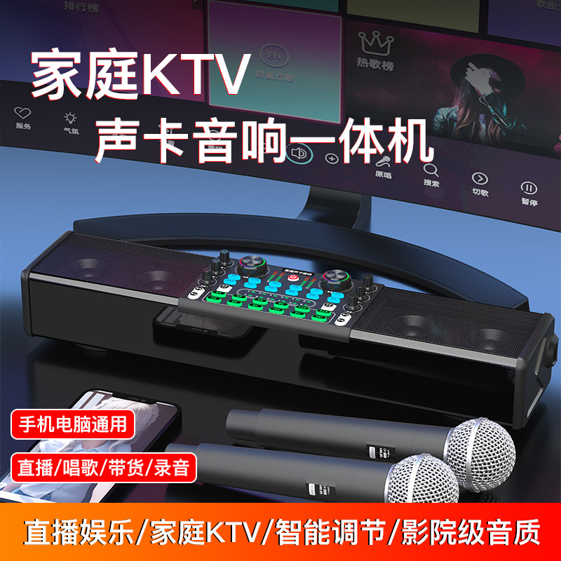 sy202 home audio set home karaoke machine all-in-one machine karaoke professional sound card equipment Live Broadcast Special