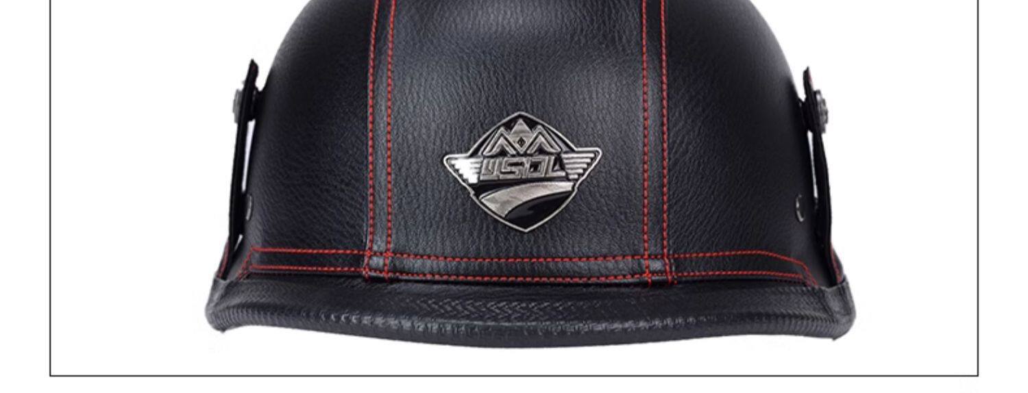 German-Style Retro Safety Helmet Half Helmet for All Seasons 3C Certified Electric Vehicle Motorcycle Safety Helmet Motorcycle Helmet Steel Helmet Soldier Helmet