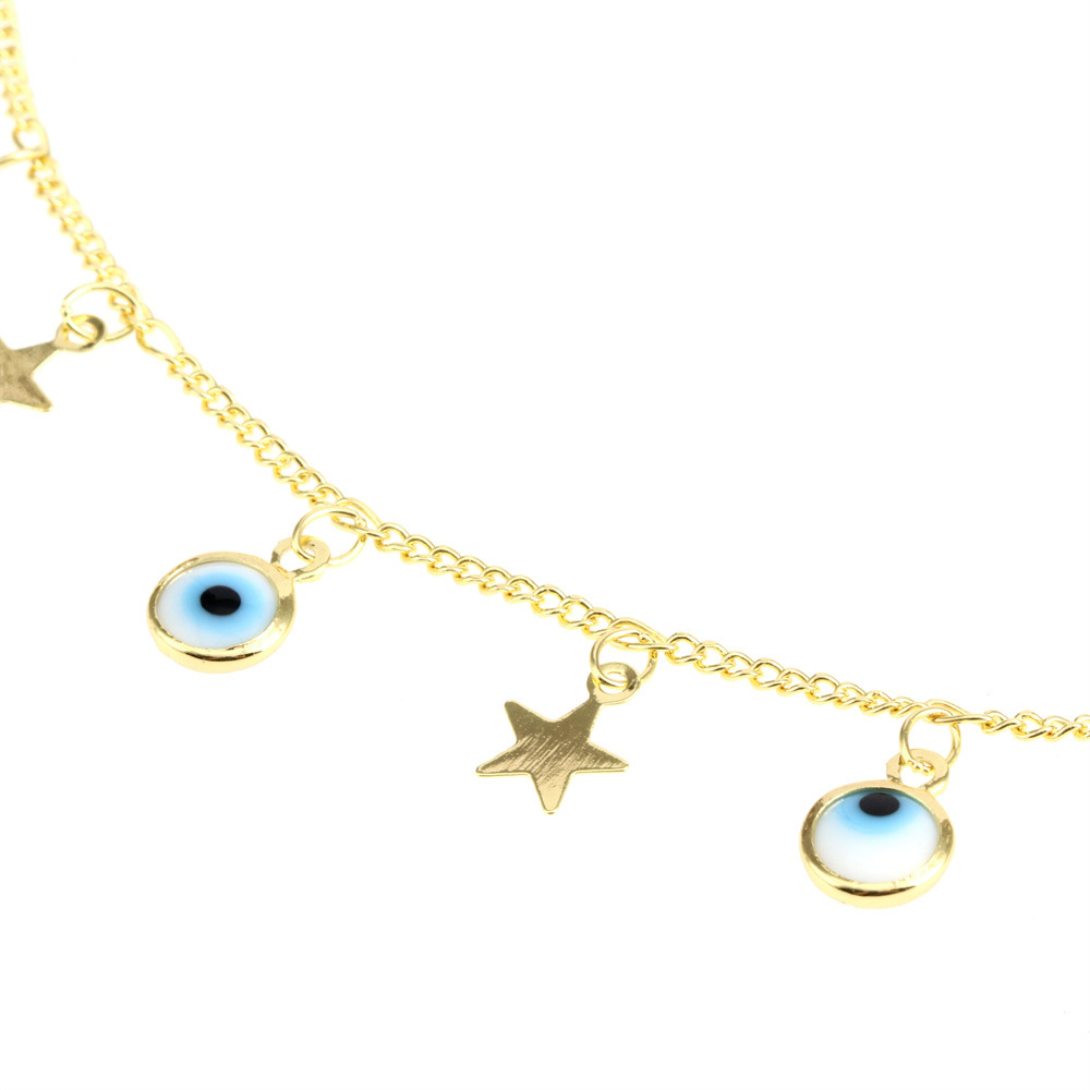 Fashion Star Eye Copper Enamel Women's Bracelets Necklace 1 Piece display picture 3