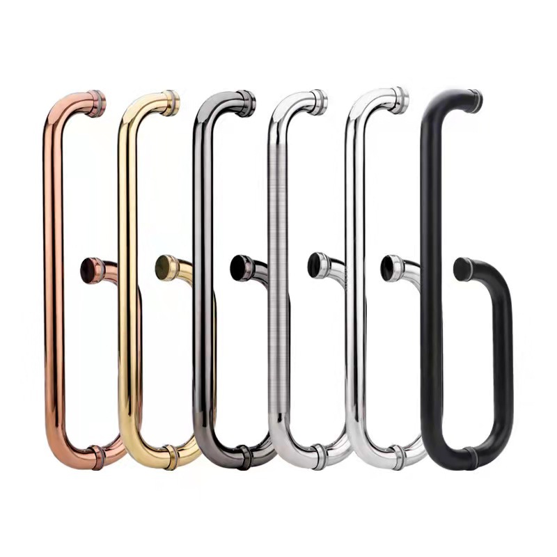 304加厚不鏽鋼拉手衛生間浴室移動門把手淋浴房推拉門玻璃門 拉手