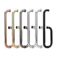 304加厚不鏽鋼拉手衛生間浴室移動門把手淋浴房推拉門玻璃門 拉手