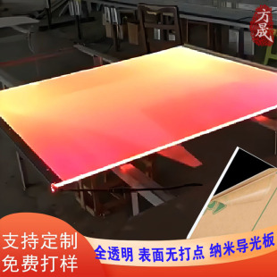 Factory Direct Sales Ktv Lighting Fully Transparent Surface Without Dots Mitsubishi Acrylic Decorative Outdoor Nano Light Guide Plate
