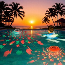 Ӿ��Ư����LED��ˮԡ�ן�ϴ���ͶӰ��ˮƯ���~�ן�Ȫ����ˮ��
