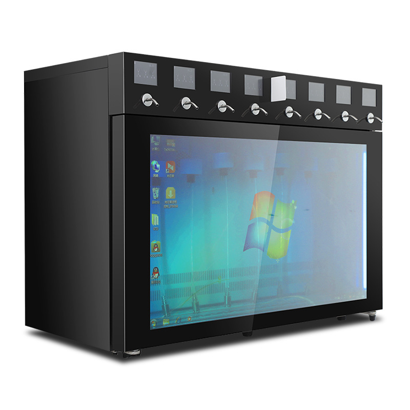 Dispensador de vino comercial, dispensador de vino compartido de sobremesa, máquina expendedora, dispensador de copas de vino con código de escaneo, dispensador inteligente compartido