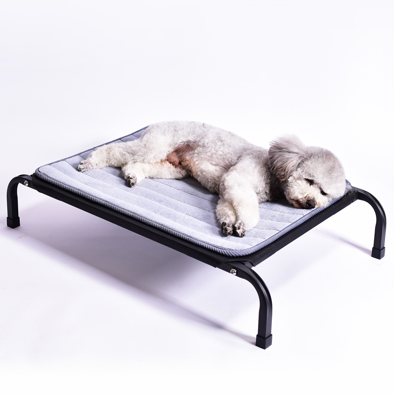 Simple pet iron bed dog mesh bed four seasons pet supplies summer dog bed kennel winter dog cotton mat