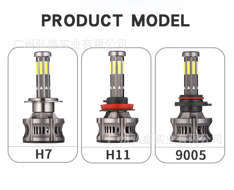 Tcyato Eight-Sided Car Led Headlights 8-Sided 10-Sided 12-Sided 16-Sided 20-Sided Illuminated Led Car Front Headlights