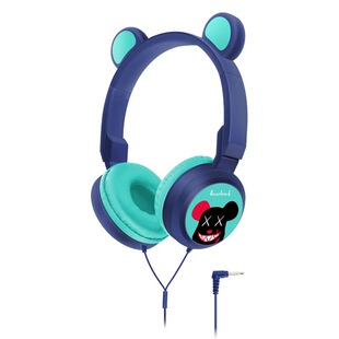 026 cross-border new students online class learning computer headset wired headphones cute bear ears children's headphones