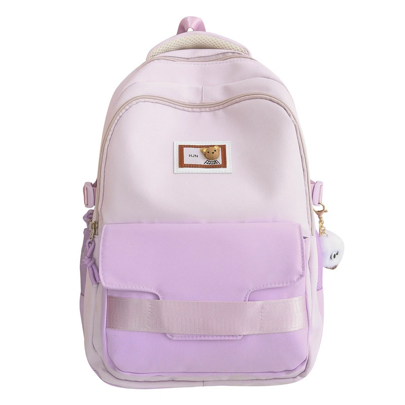Handheld nylon fashionable capacious backpack for traveling