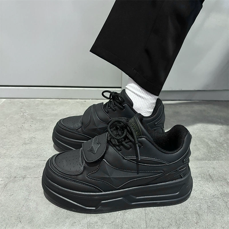 Корейские повседневные кроссовки на толстой подошве для увеличения роста, модные унисекс, для пар, 2025, новые студенческие ретро-спортивные туфли, осень