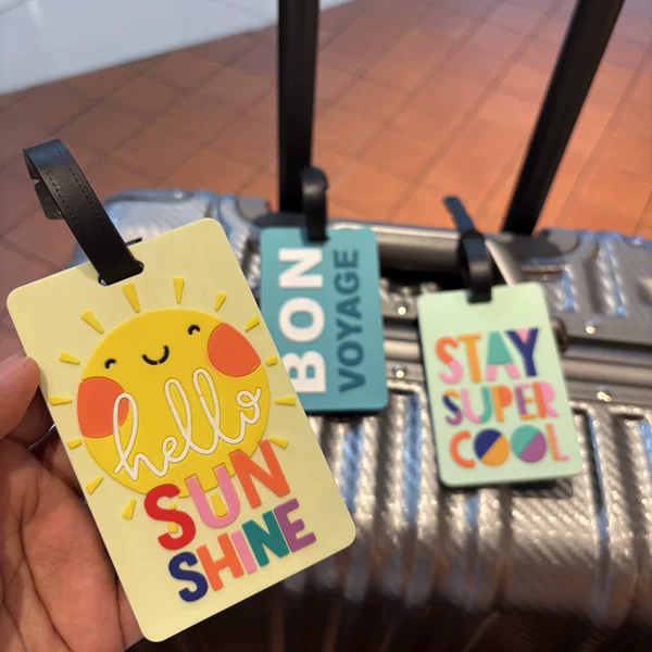 Letter Pvc Luggage Tag, Soft Silicone Fridge Magnet, Rubber School Name Tag, Work Badge, Custom Picture Boarding Pass Pendant