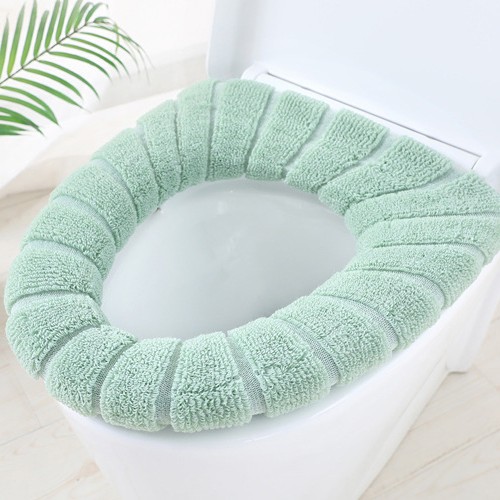 Estera de inodoro de suministro transfronterizo Estera de inodoro de tipo O de punto de estilo nórdico engrosada estera de inodoro lavable universal