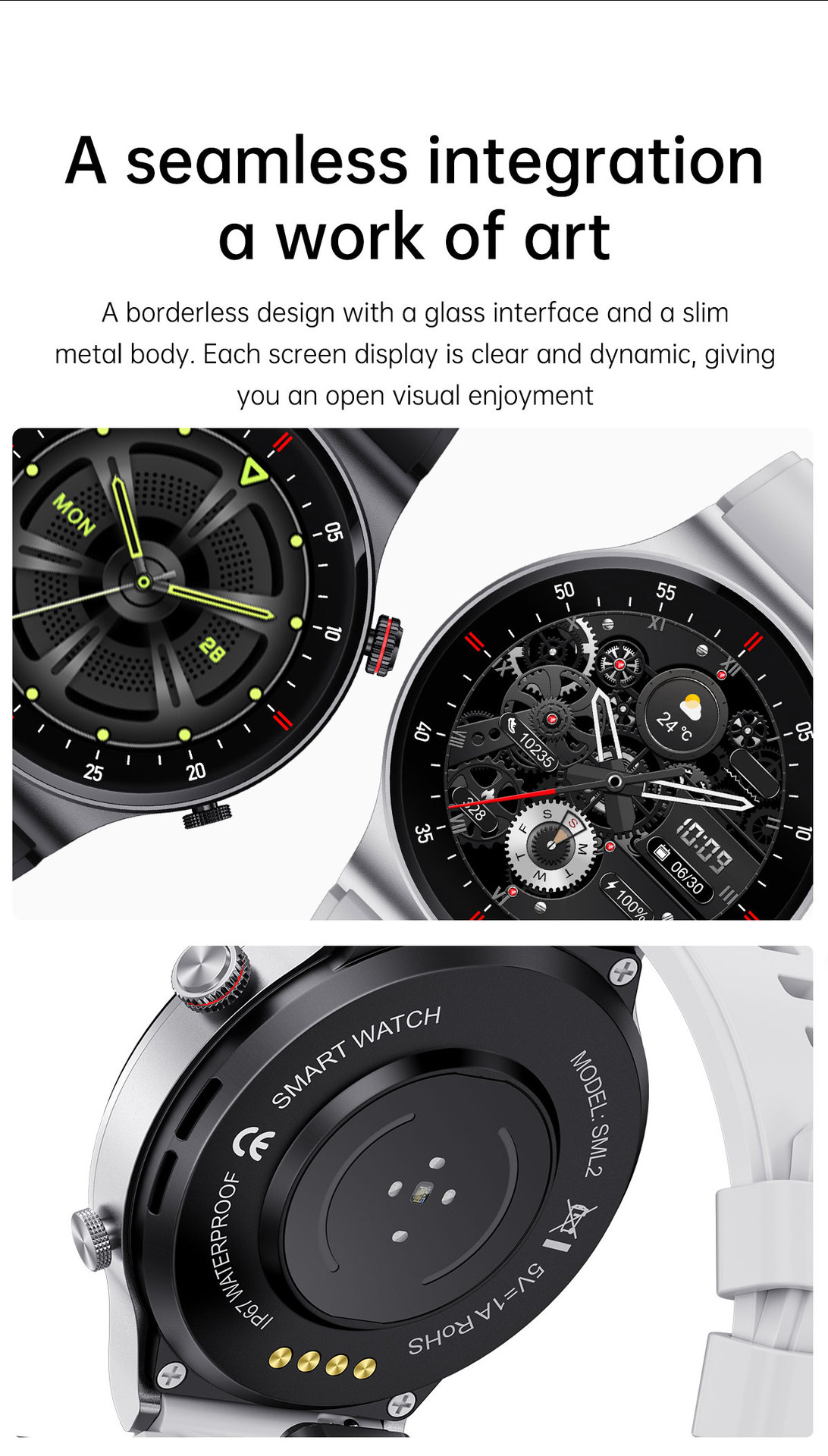 Men's Smartwatch Bluetooth Calling Heart Rate Blood Pressure Monitor_voghion.com
