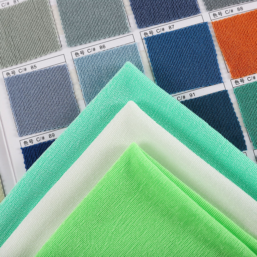 21S罗纹面料1X1涤纶拉架布料现货时装舞台礼服连衣裙吊带面竖纹