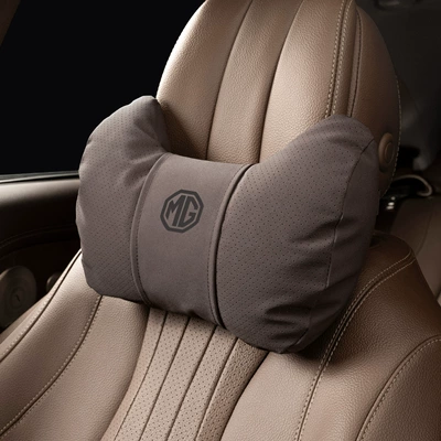 Mg Car Headrest Headrest - horn-style-mocha-brown-mg-headrest-set