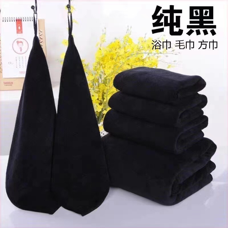 Black Towel Temu Hot-Selling Thick Absorbent Towel Bath Towel Dressing Table Cloth Beauty Manicure Mat Cloth Can Be Customized with Logo Black Towel Temu Hot-Selling Thick Absorbent Towel Bath Towel Dressing Table Cloth Beauty Manicure Mat Cloth Can Be Customized with Logo