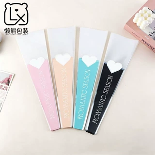 工厂直销批发倾心单支花束袋防水包装袋鲜花包装材料花艺袋