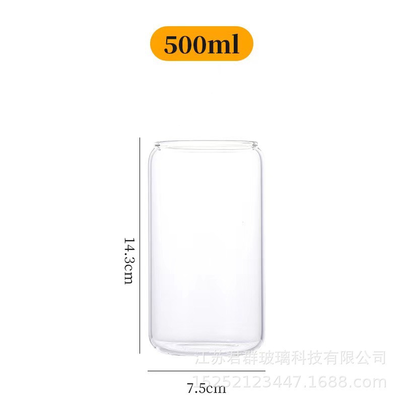 Taza de agua de aspecto alto creativo Red Cup femenina ins estilo vidrio transparente Cola Cup puede beber taza