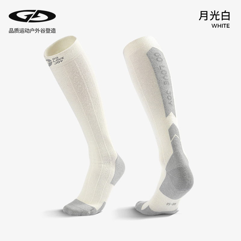 Calcetines de esquí largos de lana profesional de invierno cálidos de secado rápido viajes al aire libre a prueba de viento a prueba de frío calcetines altos DWZ04