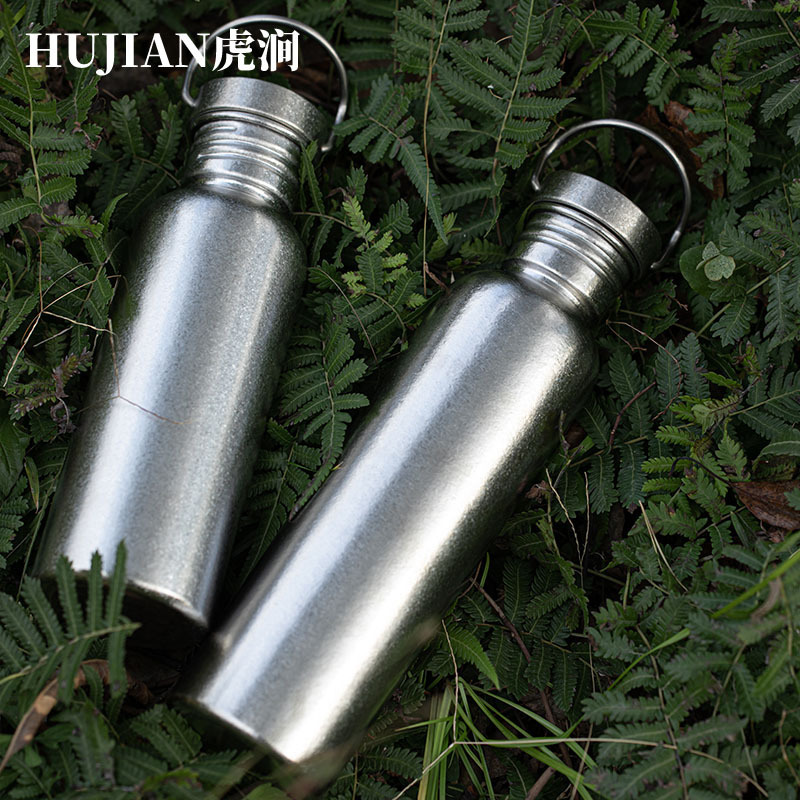 HUJIAN ヒュージアン チタンカップ 純チタン アウトドア スポーツケトル フィールドキャンプケトル 超大容量 軽量ウォーターカップ|undefined