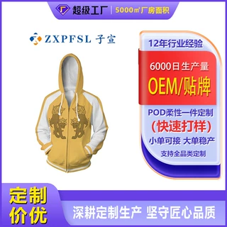 美式高街重磅卫衣日漫防风少年cos连帽拉链卫衣男3D印花夹克开衫
