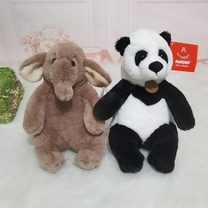 Aurora Linda muñeca suave Panda tortuga cerdo elefante oso de peluche de juguete para dormir calmante muñeca al por mayor