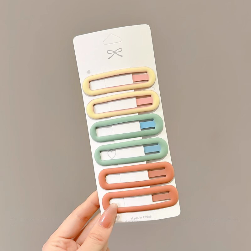 Simple abrazadera de cabello esmerilado BB clip lateral roto clip de cabello de frisa clip de cabello de cabeza de mujer clip de cabello de tocado clip de cabello