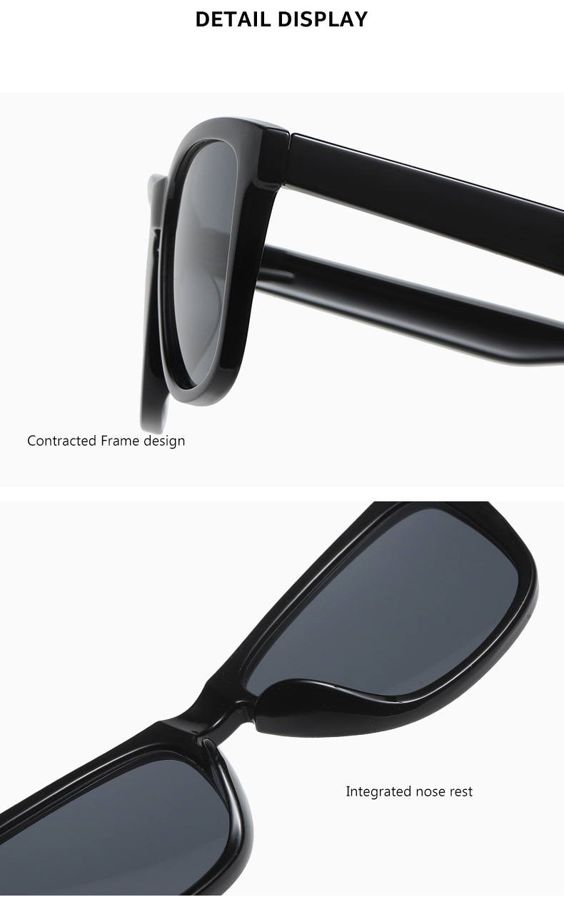 Fashion Solid Color Pc Square Full Frame Men's Sunglasses display picture 2